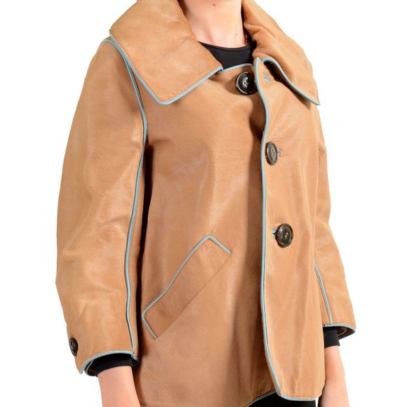 Dsquared2 Women's Pony Hair Button Down Jacket Coat US S IT 40 - Picture 2 of 5